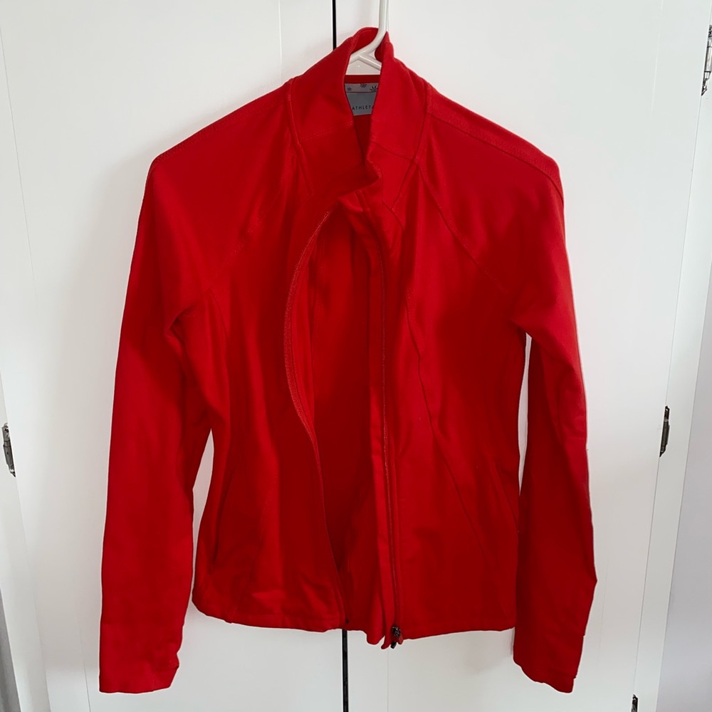 Athleta Orange Track Zip-up Jacket